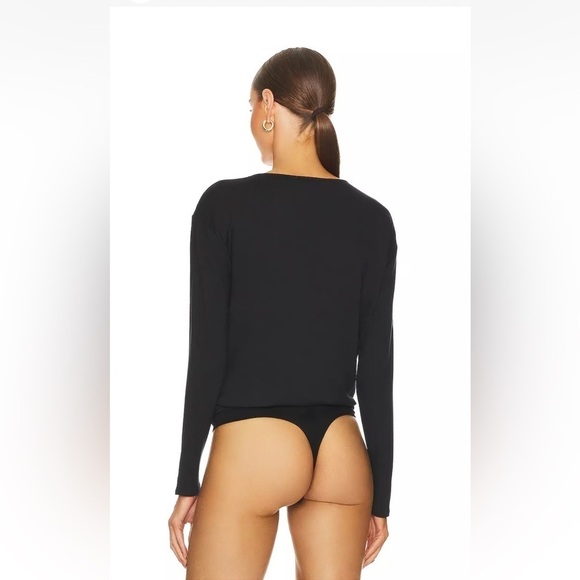NWOT PAIGE Kinsey Surplice Long Sleeve Bodysuit in Black – Sz Small – $159 MSRP - Picture 3 of 8